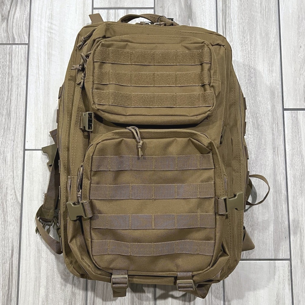 Reebow Tactical Backpack Unisex Large Coyote Tan New Military MOLLE Rucksack